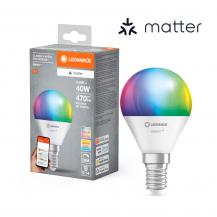 LEDVANCE E14 SMART+ SMART+ MATTER Classic P40 4.9W LED-Lampe Multicolor 2700-6500K